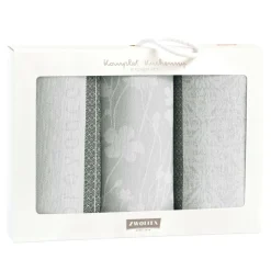 Komplet 3 ściereczek kuchennych szare PROVENCE