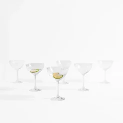 Komplet 6 kieliszków do koktajli WATERFALL 340 ml