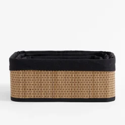 inny Komplet 3 koszy bambusowych prostokątne