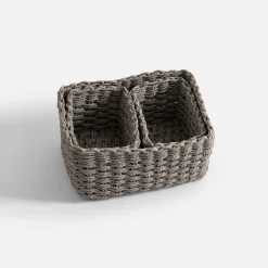 Pudełka I Pojemniki Do Przechowywania|Koszyki Dekoracyjne|inny Komplet 3 koszy do przechowywania, szary