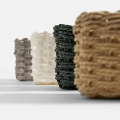 Pudełka I Pojemniki Do Przechowywania|Koszyki Dekoracyjne|inny Komplet 3 koszy do przechowywania, szary