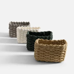 Pudełka I Pojemniki Do Przechowywania|Koszyki Dekoracyjne|inny Komplet 3 koszy do przechowywania, zielony