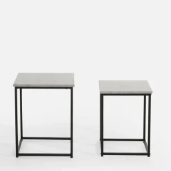 Stoliki Kawowe| Komplet 2 metalowych stolików