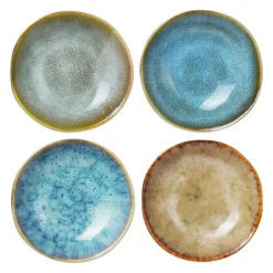 Miski, Patery I Półmiski| Komplet 4 misek ceramicznych 9x2.5 cm