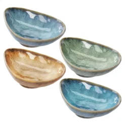 Miski, Patery I Półmiski| Komplet 4 misek ceramicznych 9x2.5 cm