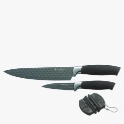 Noże I Deski Do Krojenia|Ambition Komplet 2 noży z ostrzałką DIAMOND