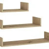 Półki| Komplet 3 półek TRIO dąb artisan