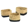 Pudełka I Pojemniki Do Przechowywania|Koszyki Dekoracyjne|Estetica Komplet 3 plecionych koszy