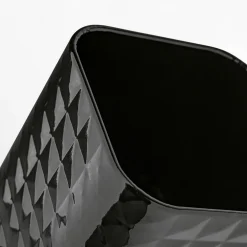 inny Komplet 3 pojemników czarnych GEOMETRIC 11,5x11,5x12,3 cm