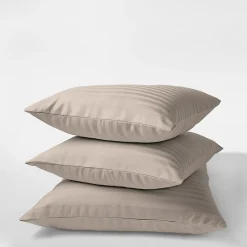 inny Komplet 2 poszewek adamaszek taupe PURE 70x80 cm