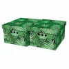 Pudełka I Pojemniki Do Przechowywania| Komplet 2 pudełek do przechowywania TROPIKALNA ZIELEŃ