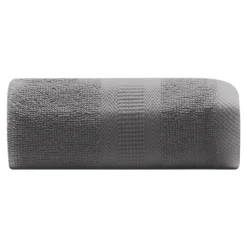 Komplet 3 ręczników bawełnianych szarych 30x30 cm