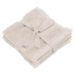 Ręczniki|Ręczniki| Komplet 3 ręczników bawełnianych beżowych 30x30 cm