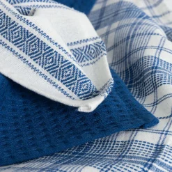 Tekstylia Kuchenne|Tekstylia Kuchenne|inny Komplet 3 ręczników kuchennych ciemnoniebieskie 40x60 cm