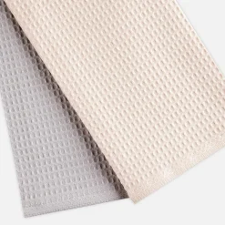 Tekstylia Kuchenne|Tekstylia Kuchenne|inny Komplet 2 ręczników kuchennych szaro-kremowe 50x70 cm