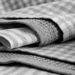 inny Komplet 3 ręczników kuchennych szare 40x60 cm