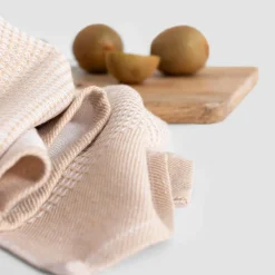 inny Komplet 2 ręczników kuchennych beżowe 40x60 cm