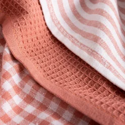 Tekstylia Kuchenne|Tekstylia Kuchenne|inny Komplet 3 ręczników kuchennych różowe 40x60 cm