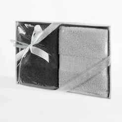 Ręczniki|Ręczniki|Eurofirany Komplet 2 ręczników srebrny/stalowy BLINK 50x90 cm