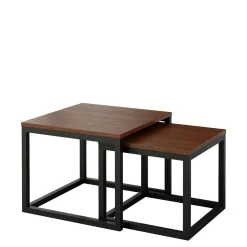 Stoliki Kawowe| Komplet 2 stolików kawowych HARMONY/GLASS 60 cm