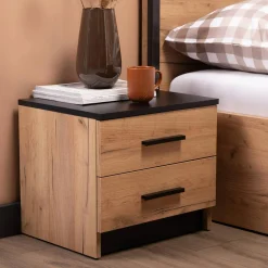 Szafki Nocne|Szafki|Exline Komplet 2 szafek nocnych z szufladami MALI