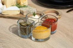 Miski, Patery I Półmiski| Komplet 4 szklanych miseczek OLAV 9 cm