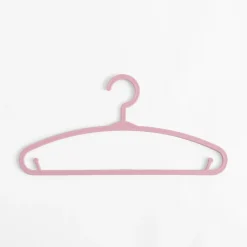 inny Komplet 6 wieszaków dziecięcych różowych