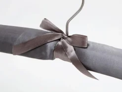 Wieszaki, Półki Tekstylne, Organizery| Komplet 5 wieszaków satynowych grafit