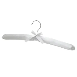 Komplet 5 wieszaków satynowych jasny szary