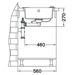 Zlewozmywaki|Alveus Komplet – zlewozmywak CANTO 30 z baterią GALLA i matą ALLROUND czarny
