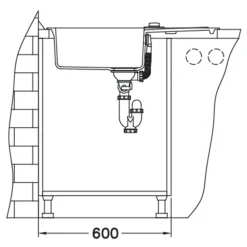 Zlewozmywaki|Alveus Komplet – zlewozmywak CANTO 130 z baterią GALLA i matą ALLROUND czarny