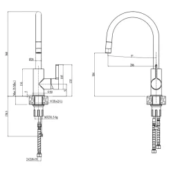 Zlewozmywaki| Komplet - zlewozmywak CANTO 30 ROYAL z baterią QUEEN