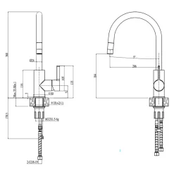 Alveus Komplet - zlewozmywak FLIN 20 ROYAL z baterią QUEEN
