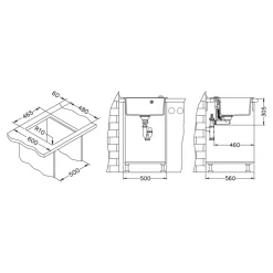 Zlewozmywaki|Alveus Komplet - zlewozmywak FLIN 20 ROYAL z baterią QUEEN