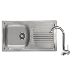 Alveus Komplet - zlewozmywak SNOW 170 z baterią FLUO