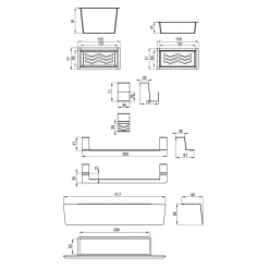 Suszarki I Ociekacze|Deante Komplet akcesoriów MAGNETIC ZZMK 11O nero