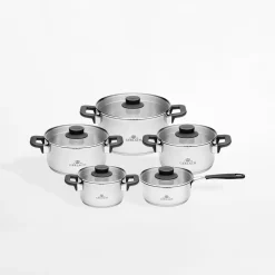 GERLACH Komplet garnków ze stali nierdzewnej PURE 10 el.