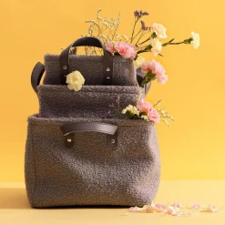 inny Komplet koszy do przechowywania szare, 3 sztuki