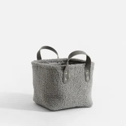 inny Komplet koszy do przechowywania szare, 3 sztuki