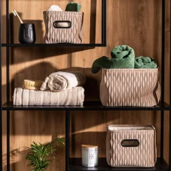 Pudełka I Pojemniki Do Przechowywania|Koszyki Dekoracyjne|inny Komplet koszy do przechowywania beżowy, 3 sztuki