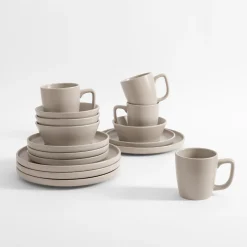 Serwisy Kawowe|Serwisy Obiadowe|inny Komplet obiadowo-kawowy szary MATTEO, 16 elementów