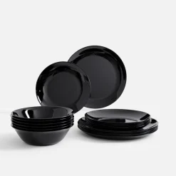 Serwisy Obiadowe|inny Komplet obiadowy NOIR, 18 elementów