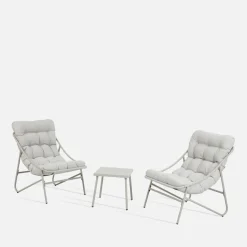 inny Komplet ogrodowy beżowy LEVTI