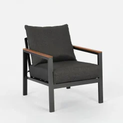 Meble Ogrodowe|Meble Ogrodowe|inny Komplet ogrodowy szary HENTILLA