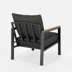 Meble Ogrodowe|Meble Ogrodowe|inny Komplet ogrodowy szary HENTILLA