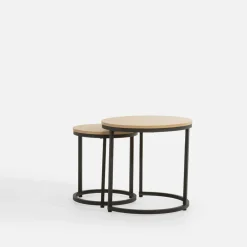 Stoliki Kawowe|inny Komplet okrągłych stolików LYVENCE