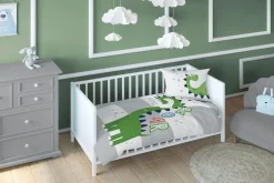 Pościel Dla Dzieci|Pościele| Komplet pościeli bambusowej, dinozaur 90x120 cm