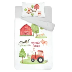 Pościel Dla Dzieci|Pościele| Komplet pościeli bawełnianej FARMA 90x120 cm