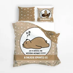 Dzieci Faro Komplet pościeli bawełnianej SPOKO SPANKO śpiulkolot 160x200 cm