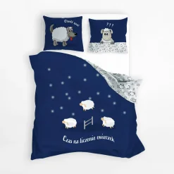 Dzieci Faro Komplet pościeli bawełnianej SPOKO SPANKO owce 160x200 cm